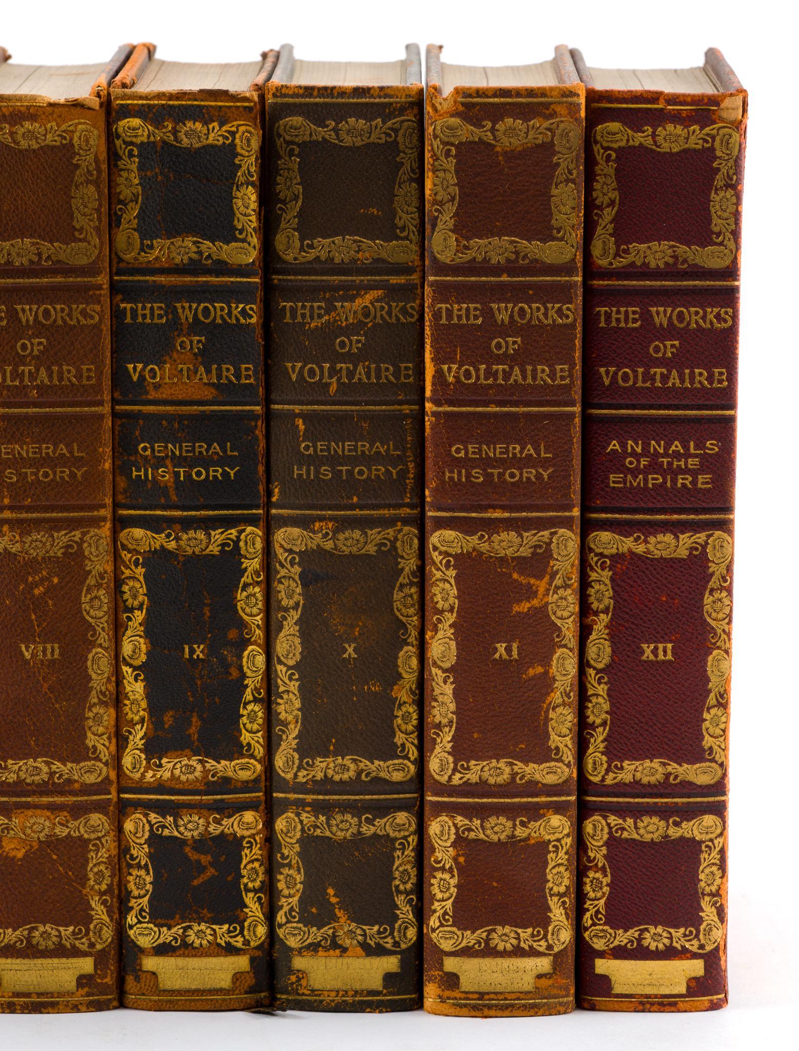 12 Volume Set of The Works of Voltaire