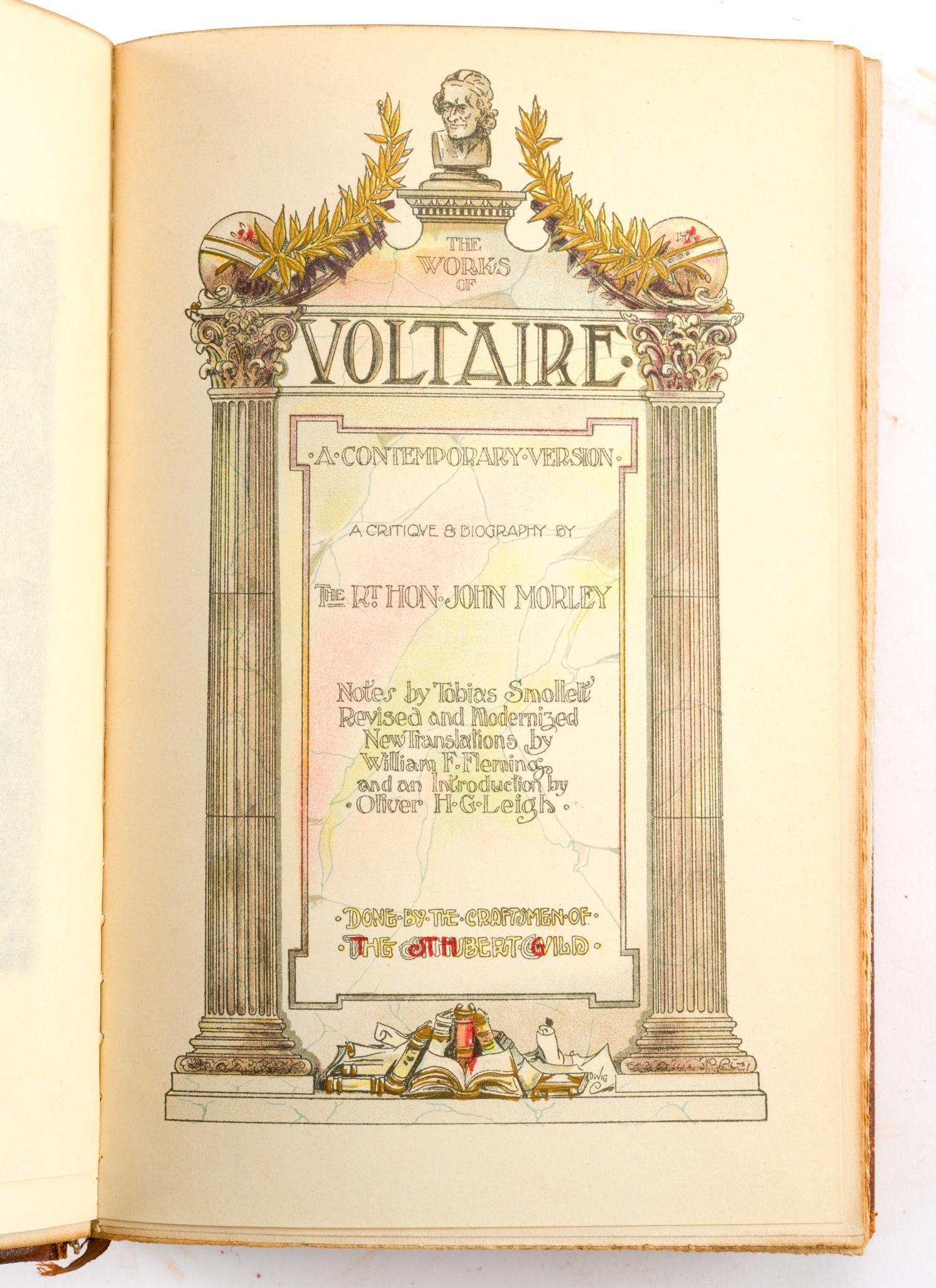 12 Volume Set of The Works of Voltaire