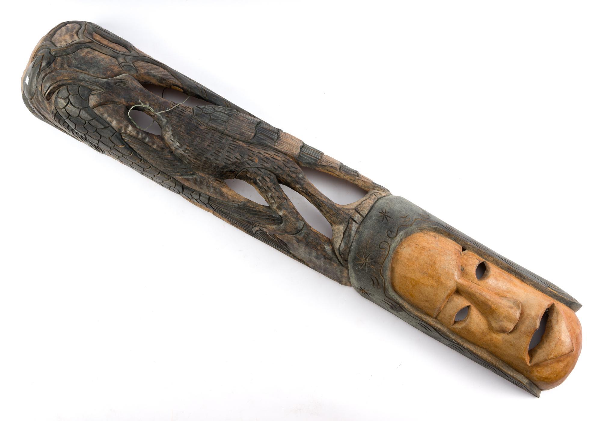 African Carved Wooden Objects Incl. Mask