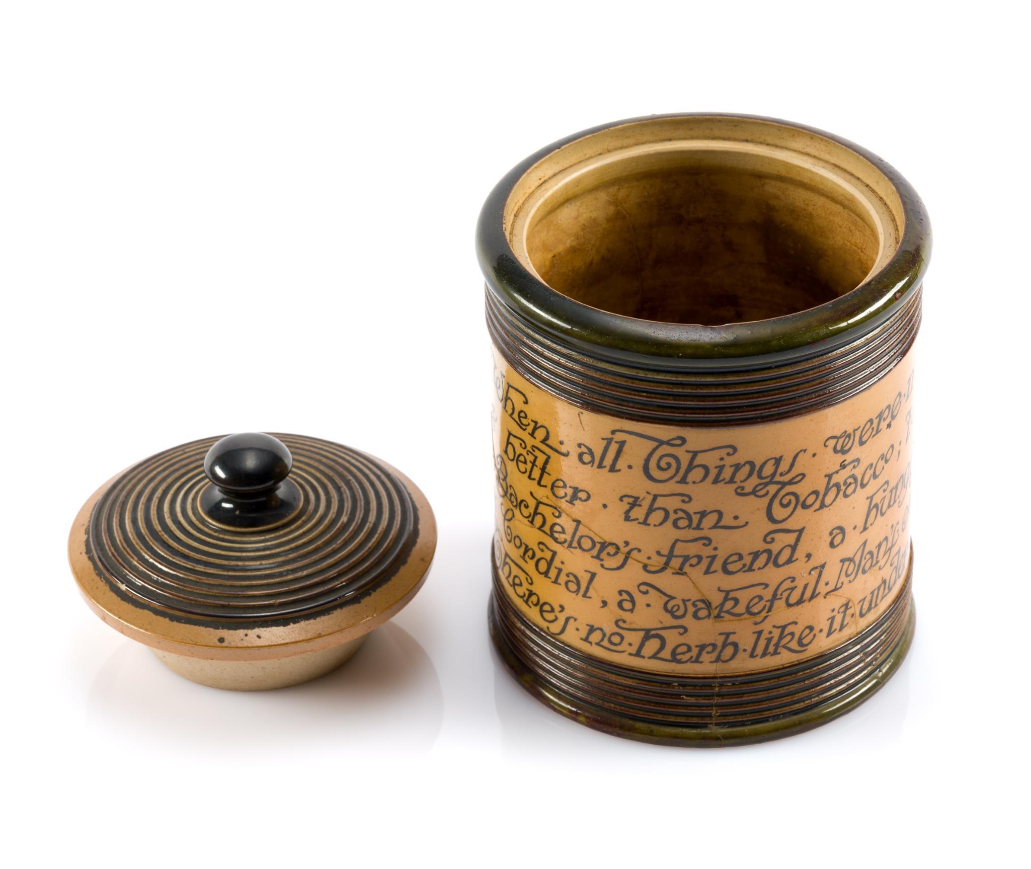 Pipes and Antique Tobacco Jar
