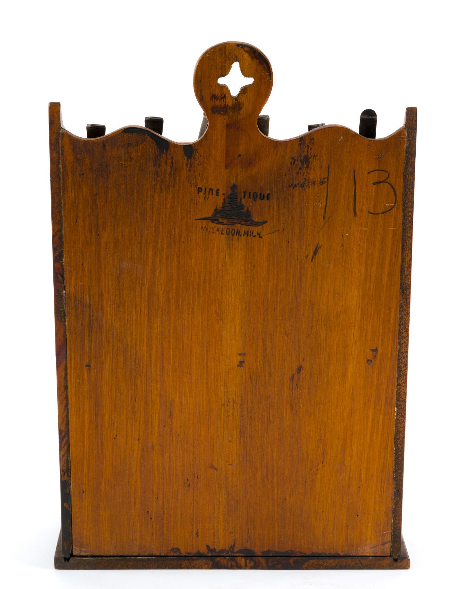 Pine-Tique Wooden Pipe Rack with Pipes