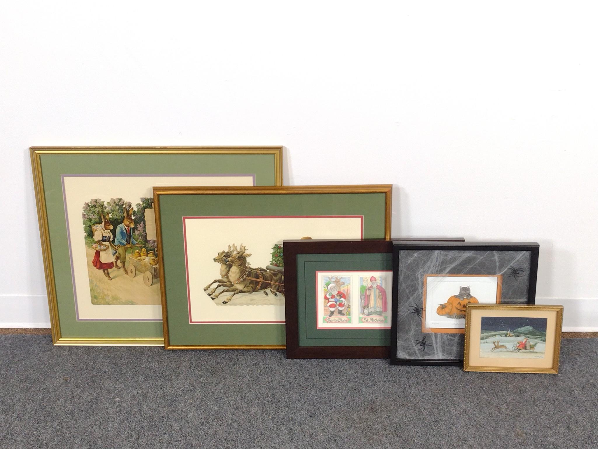 Holiday Framed Prints and Watercolor