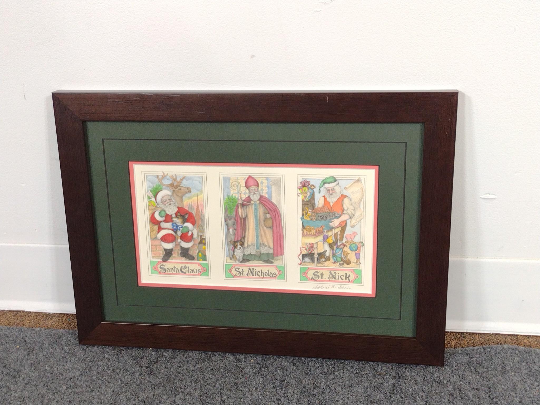Holiday Framed Prints and Watercolor