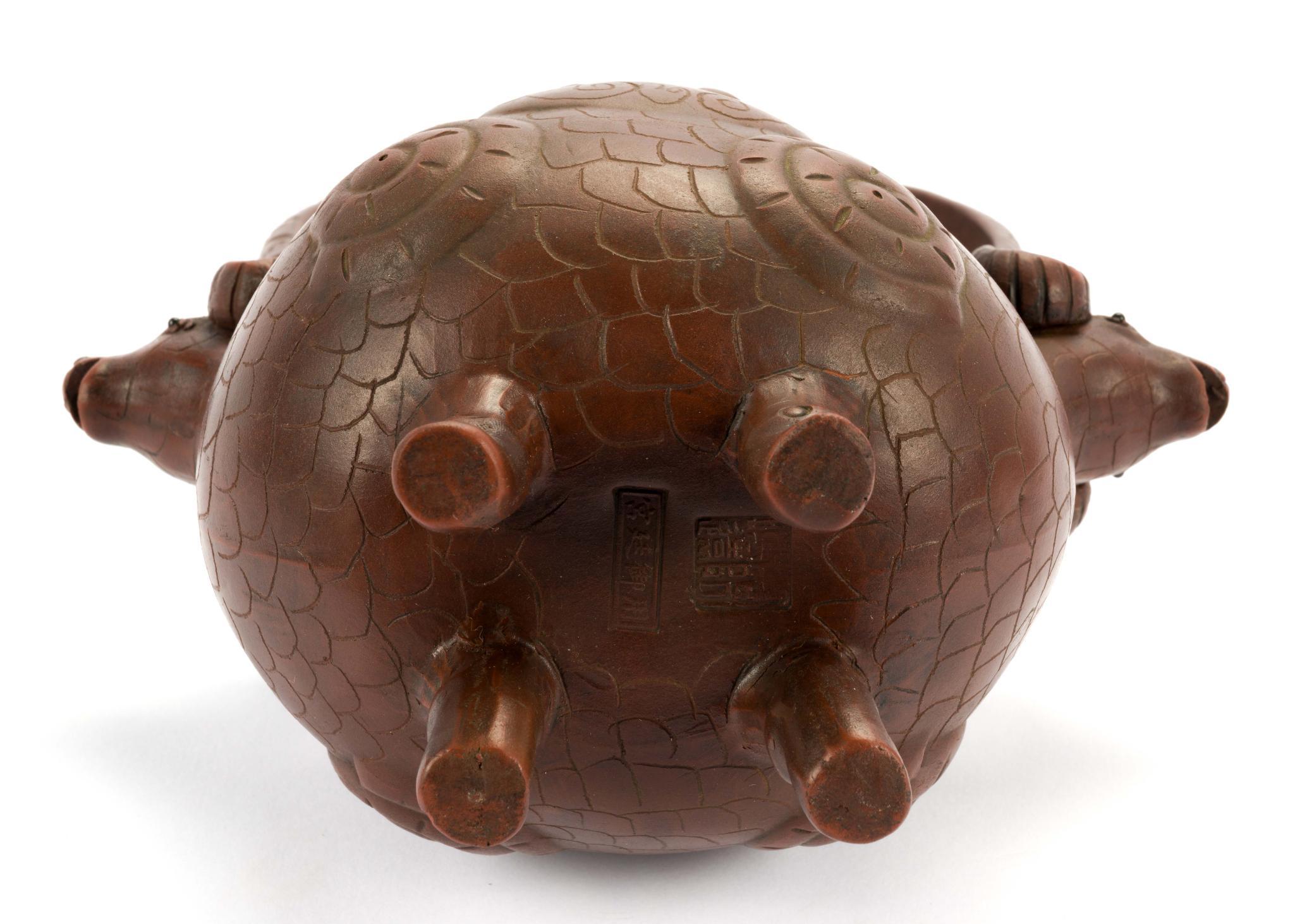 2 Chinese Clay Teapots