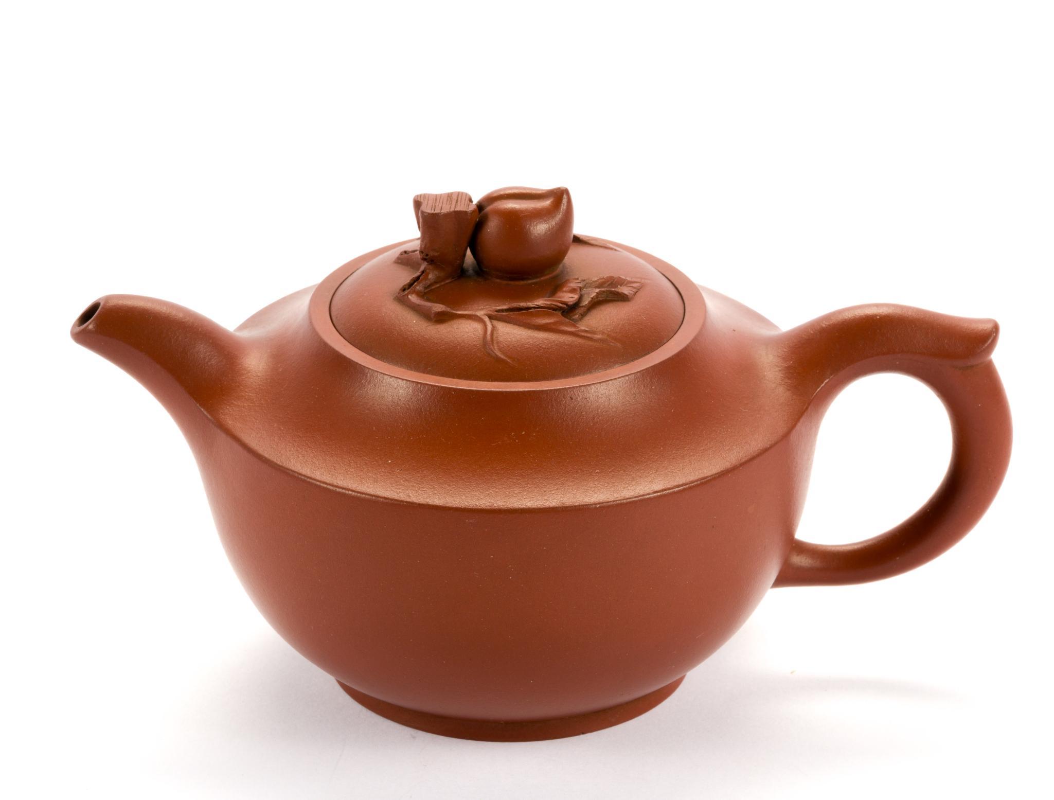 2 Chinese Clay Teapots