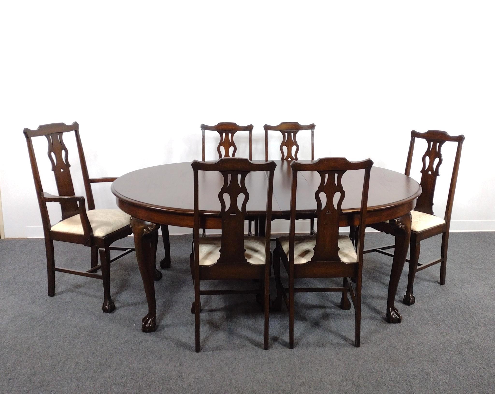 Chippendale Style Mahogany Dining Room Suite