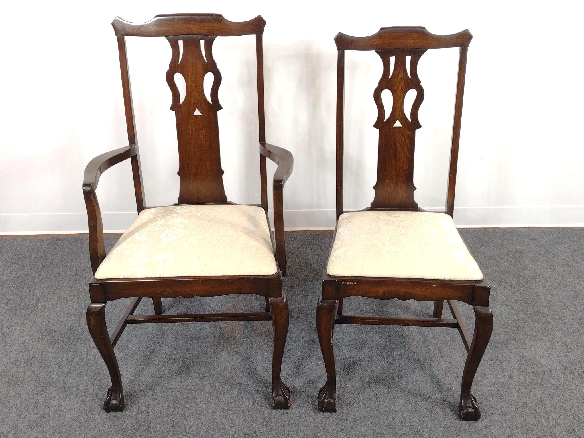 Chippendale Style Mahogany Dining Room Suite