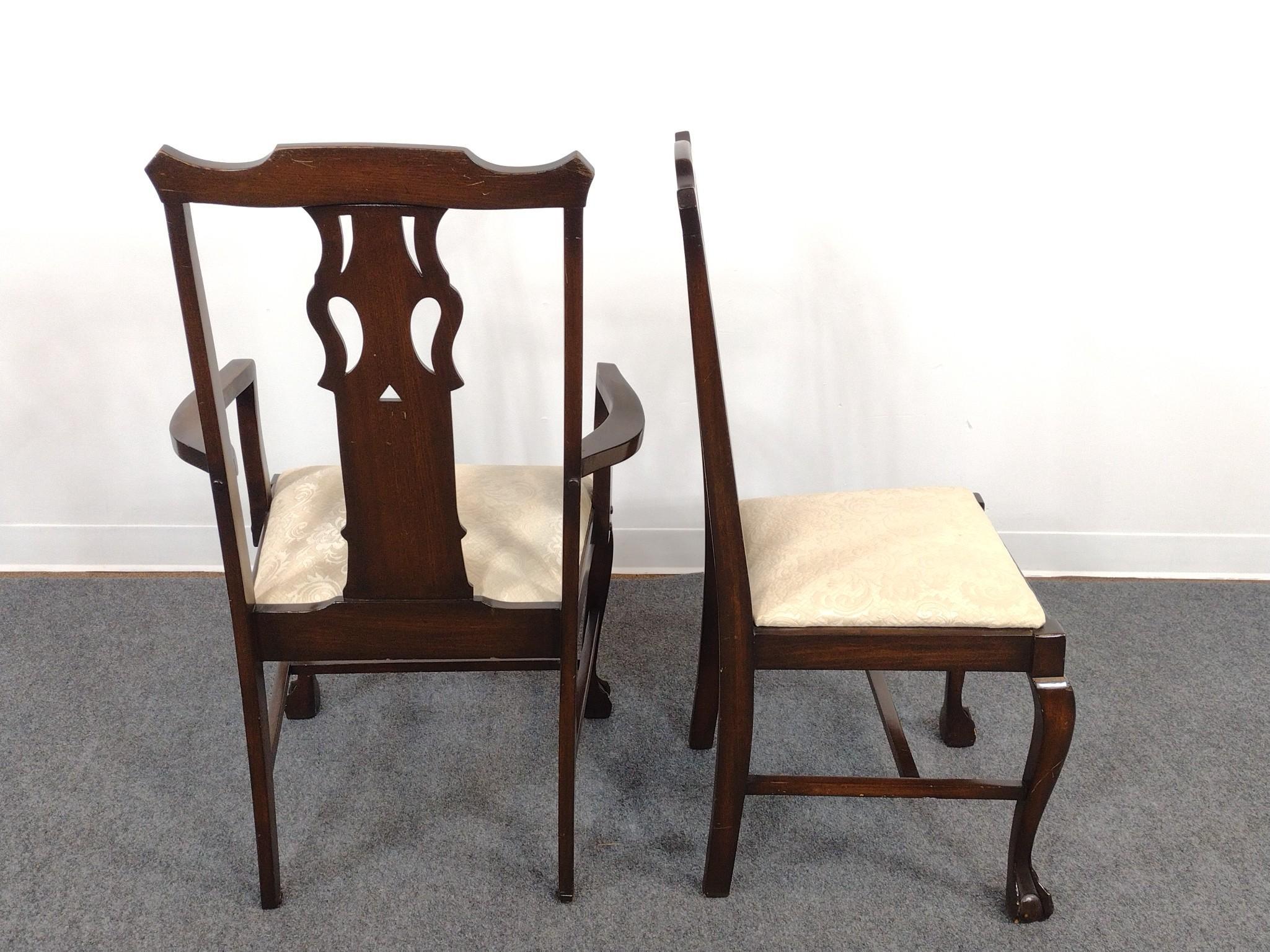 Chippendale Style Mahogany Dining Room Suite