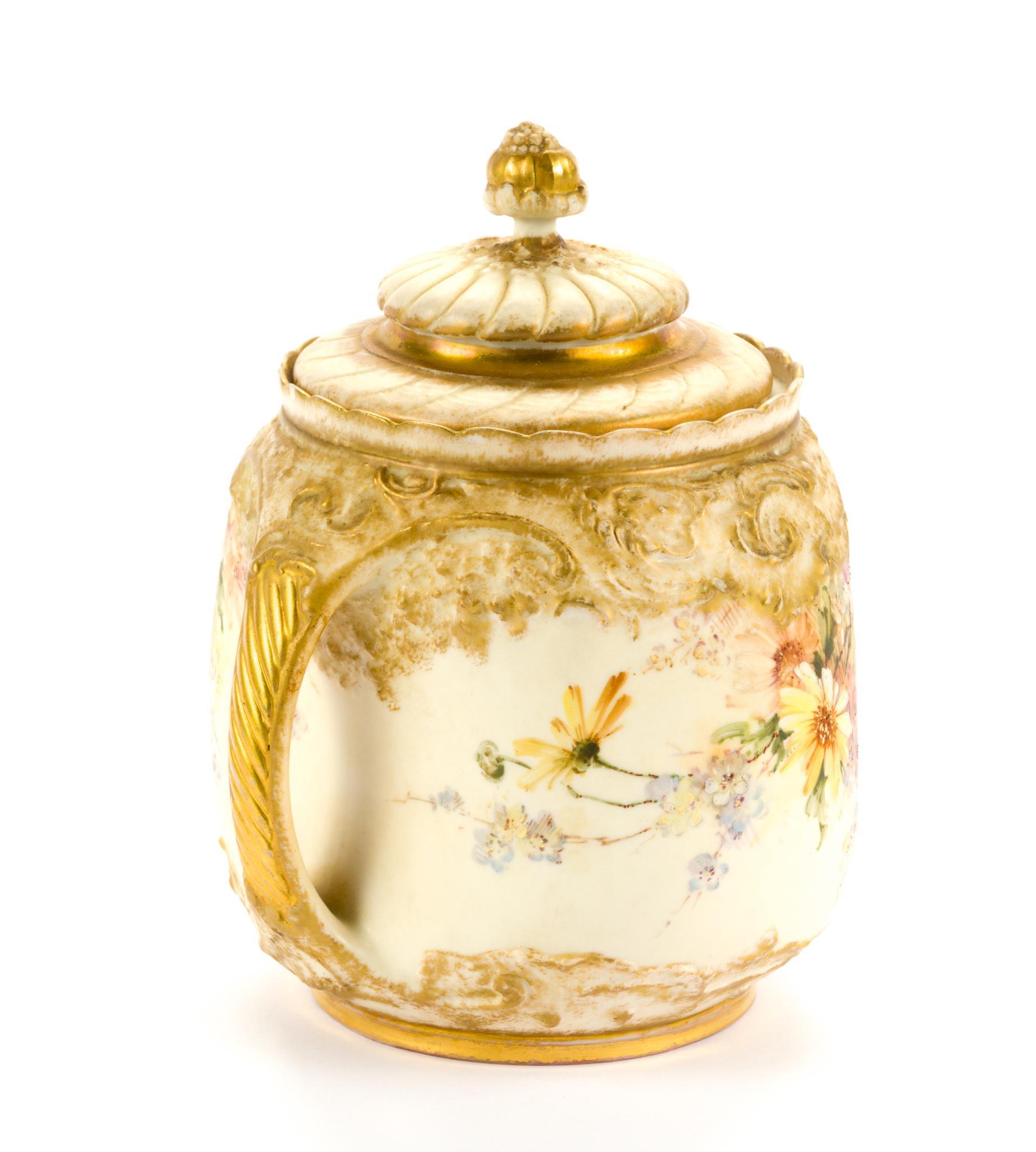 Porcelain Biscuit Jar and Cabinet Vase