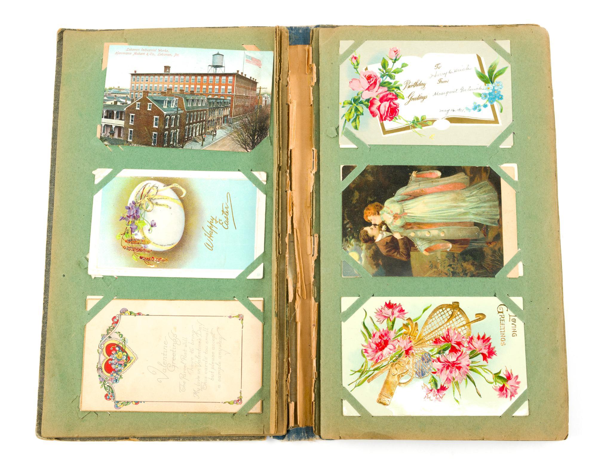Scrapbook of Vintage Greeting Cards