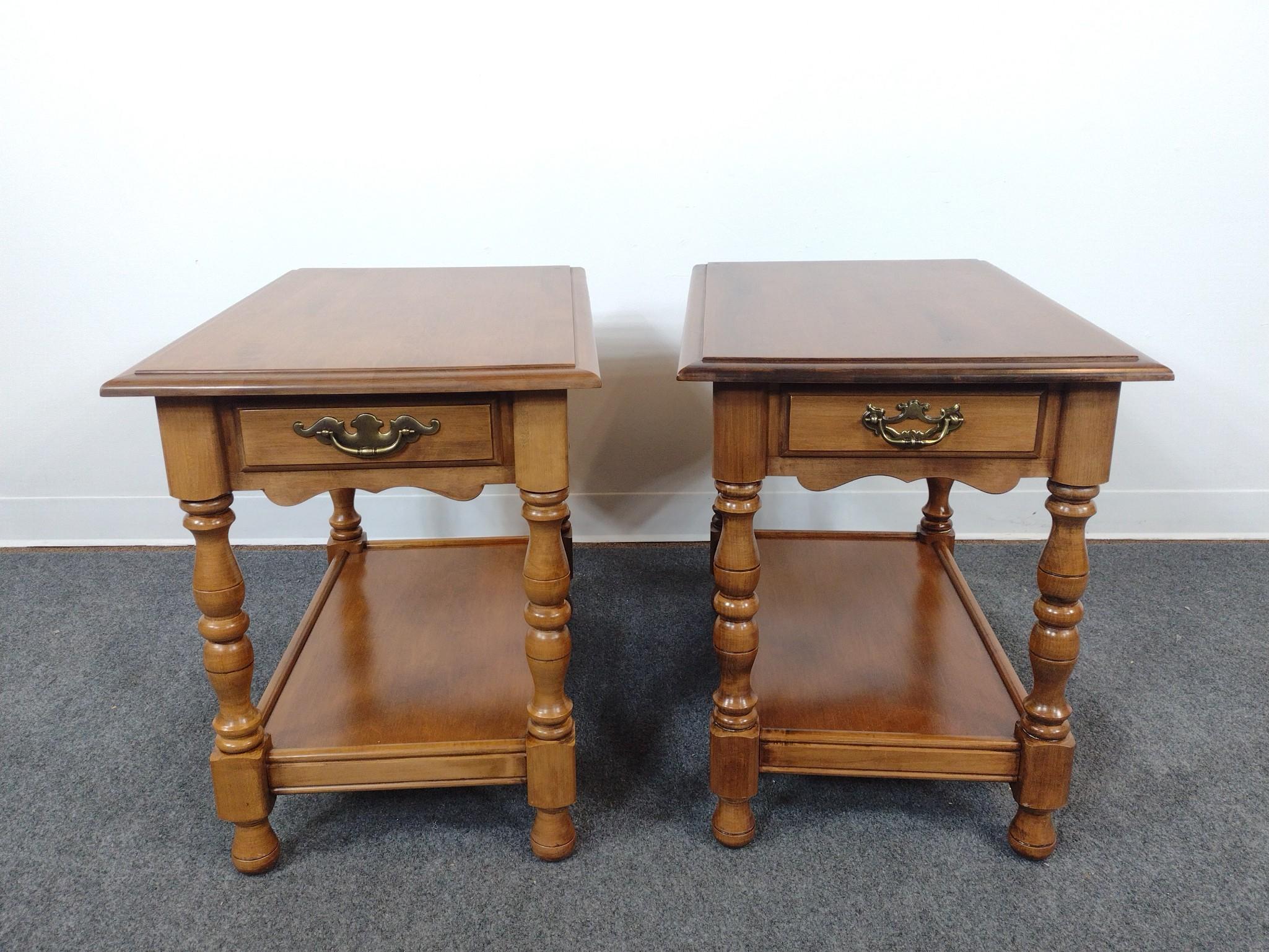 Pair of Single Drawer End Tables