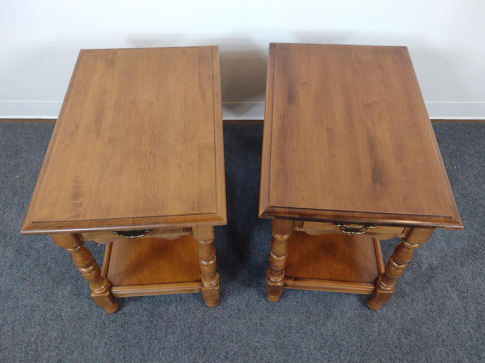 Pair of Single Drawer End Tables