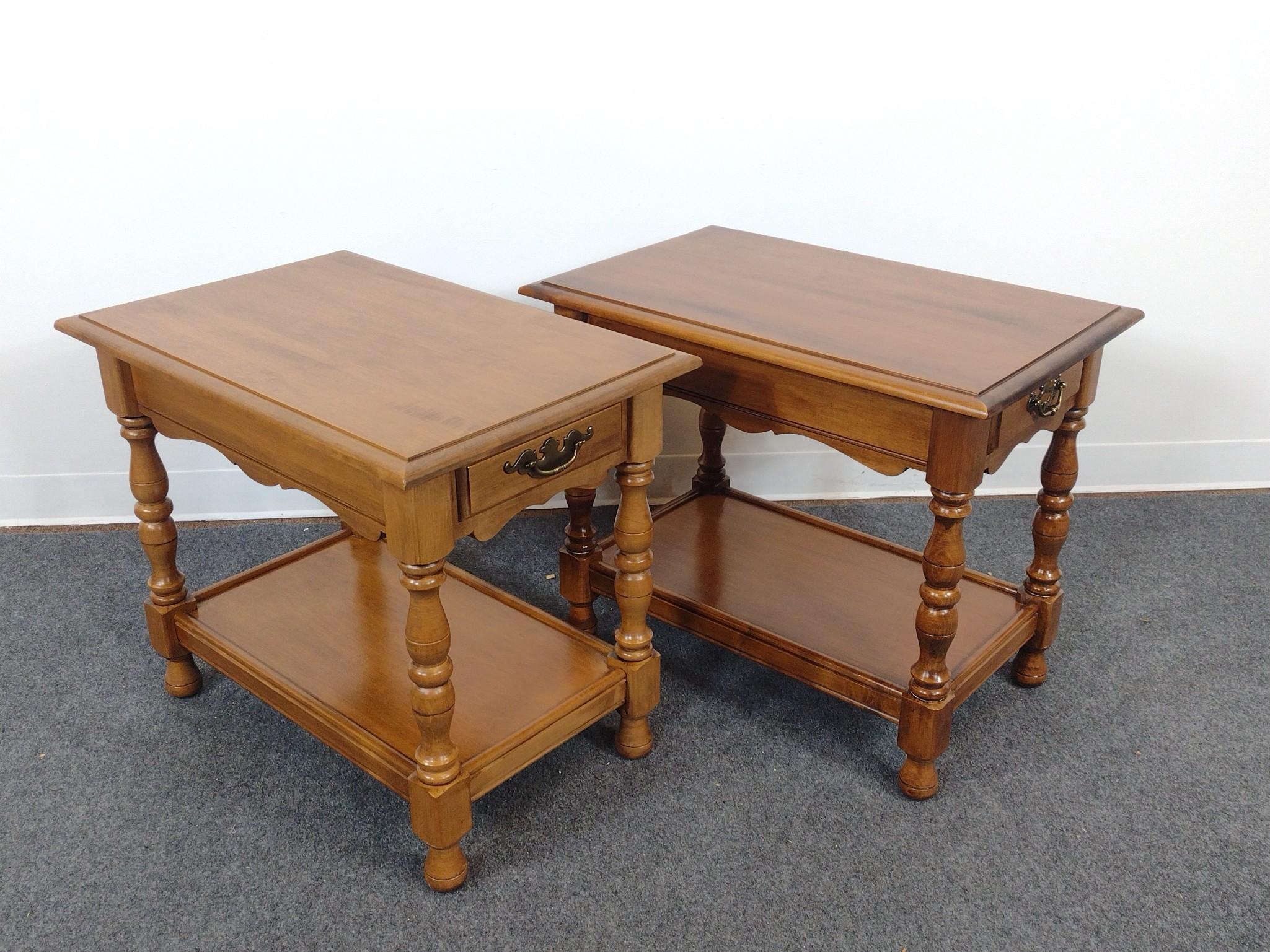 Pair of Single Drawer End Tables