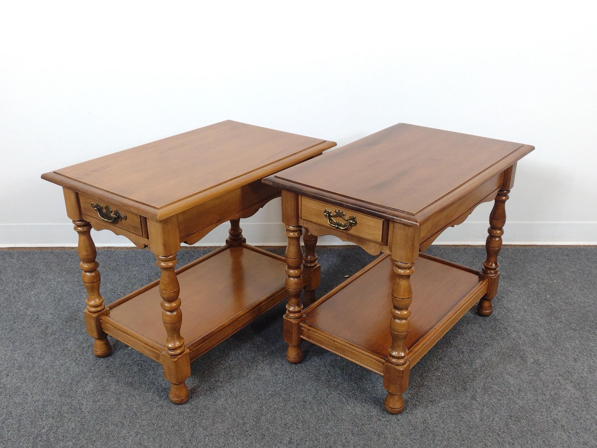 Pair of Single Drawer End Tables