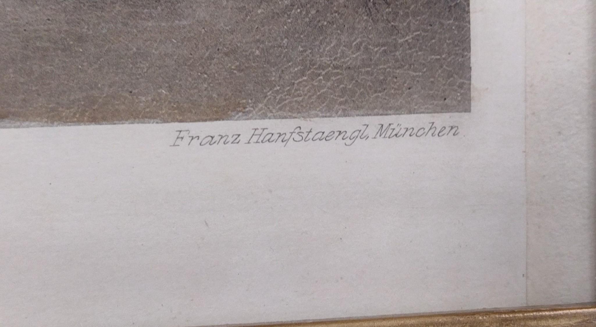 Antique Hand Painted Lithograph After Nicolas Lancret