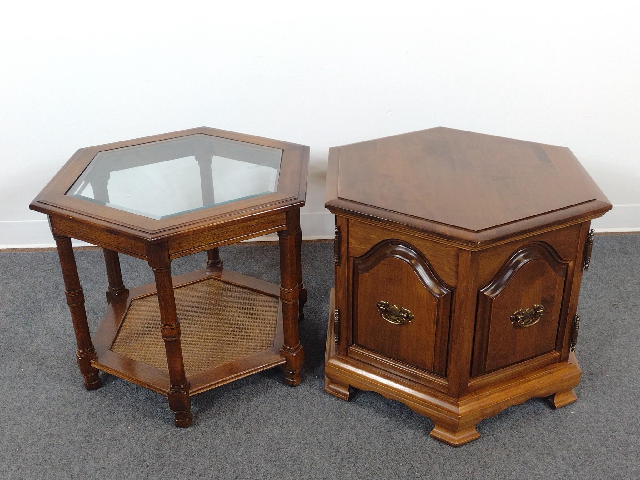 2 Hexagonal End Tables