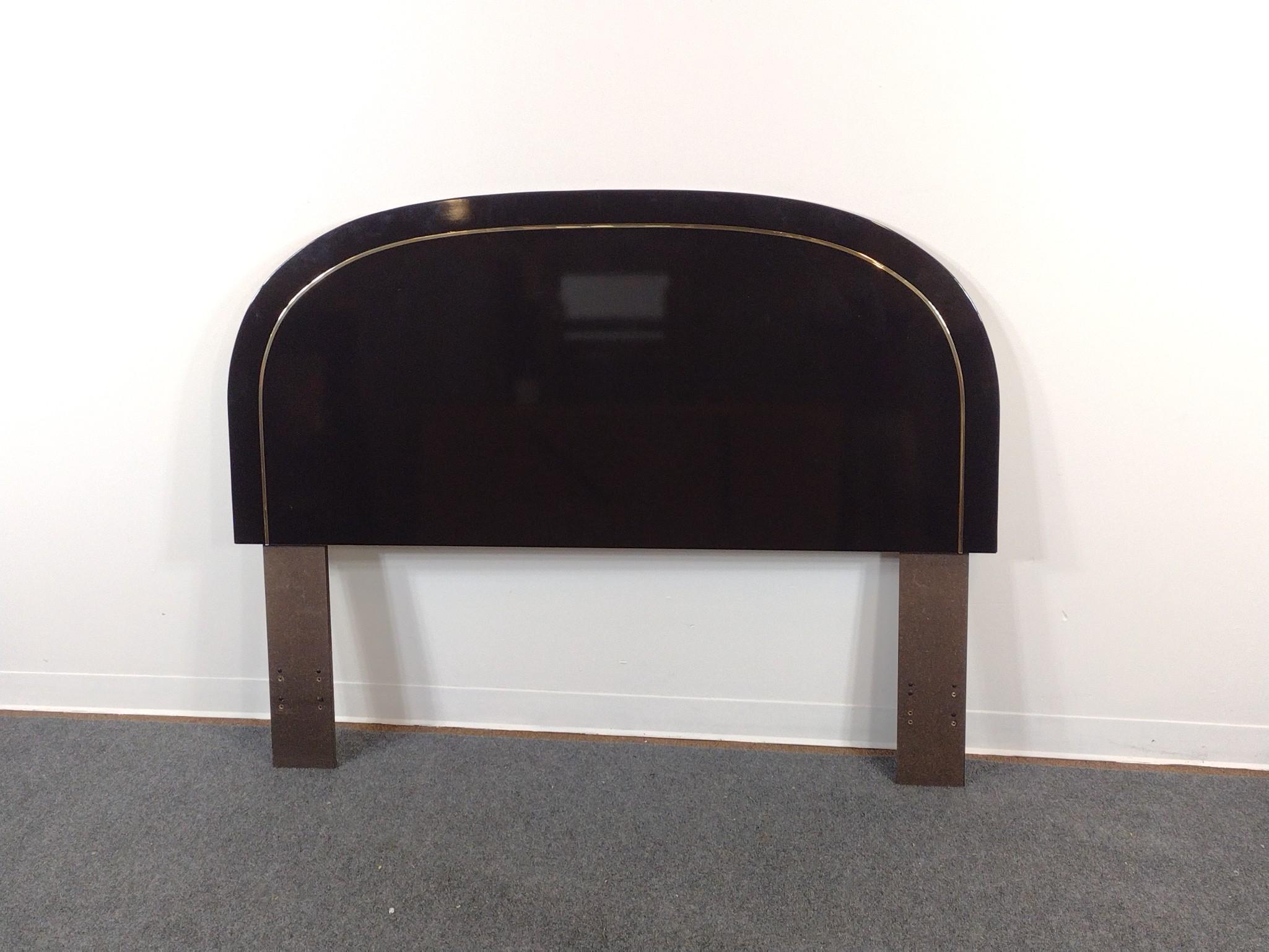 1980s Postmodern Piano Black Bedroom Set