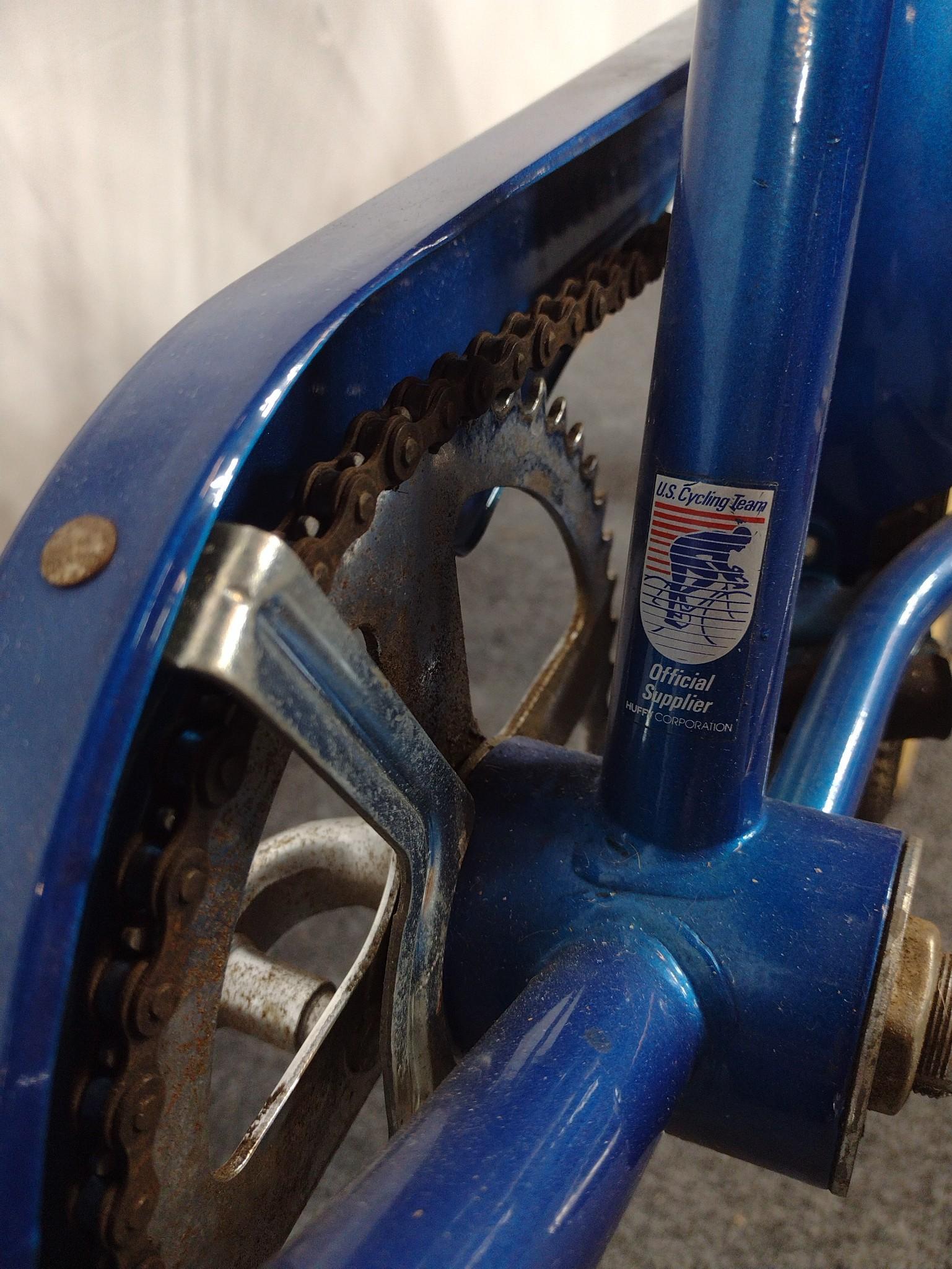Vintage Huffy Bike With Indoor Bike Trainer
