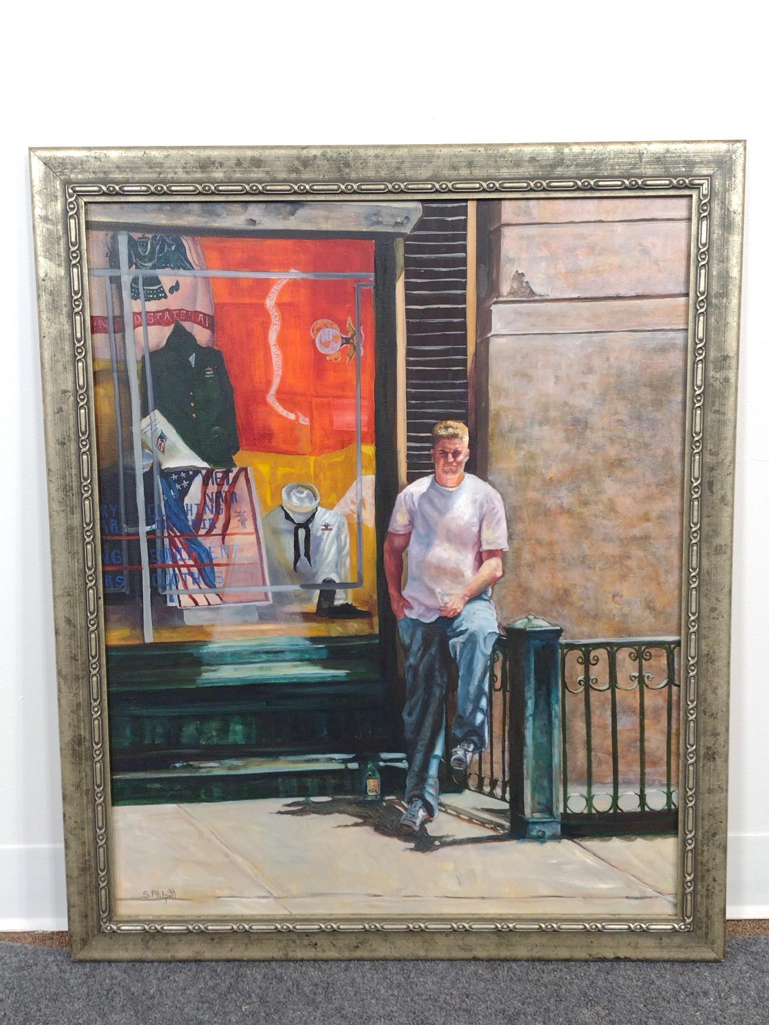 Oil On Canvas Painting S. Philpott