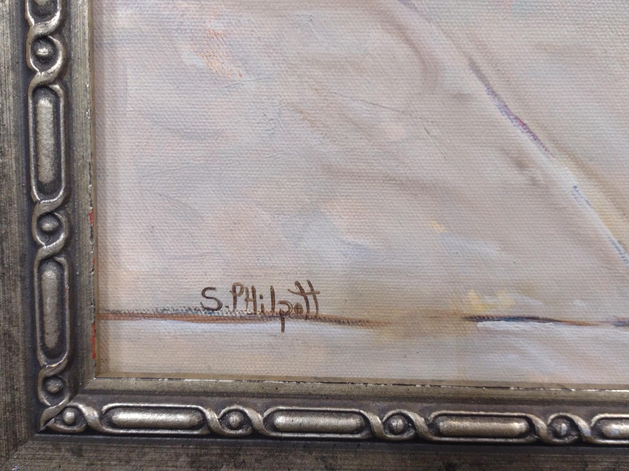 Oil On Canvas Painting S. Philpott