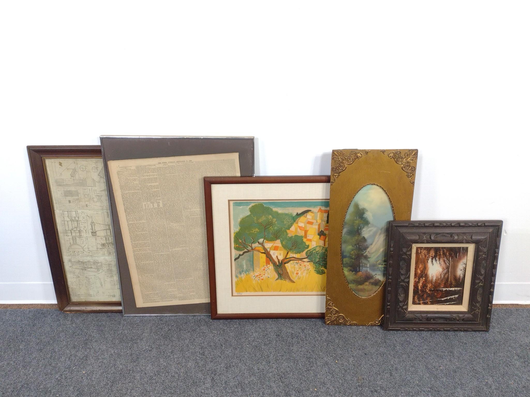 Five Artworks Including Georges Lambert