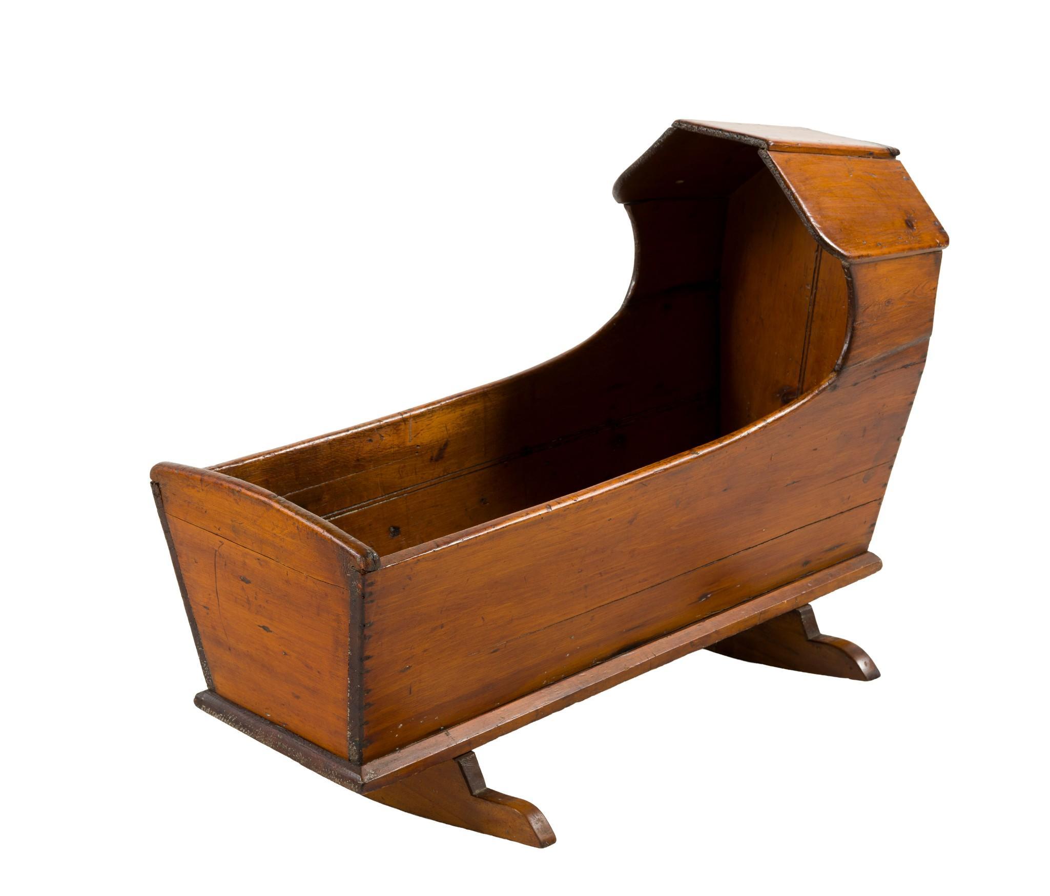(Gilded Age Era) Antique Wood Cradle