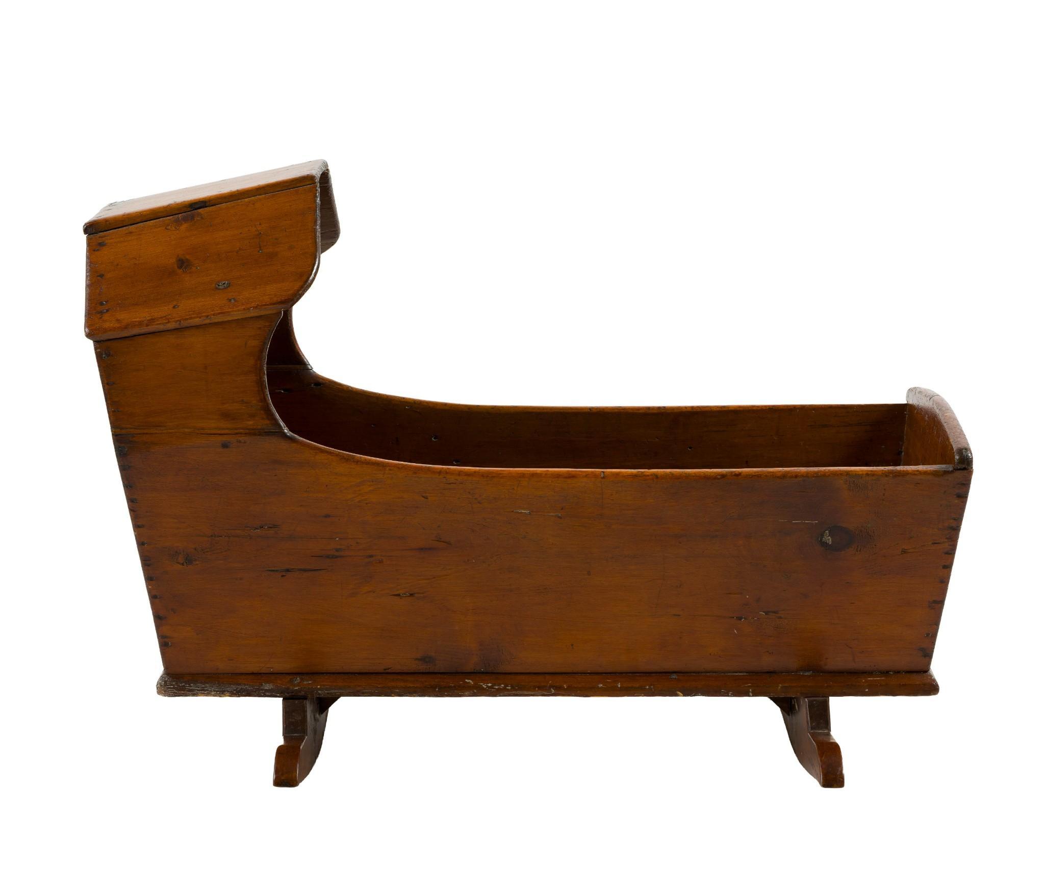 (Gilded Age Era) Antique Wood Cradle