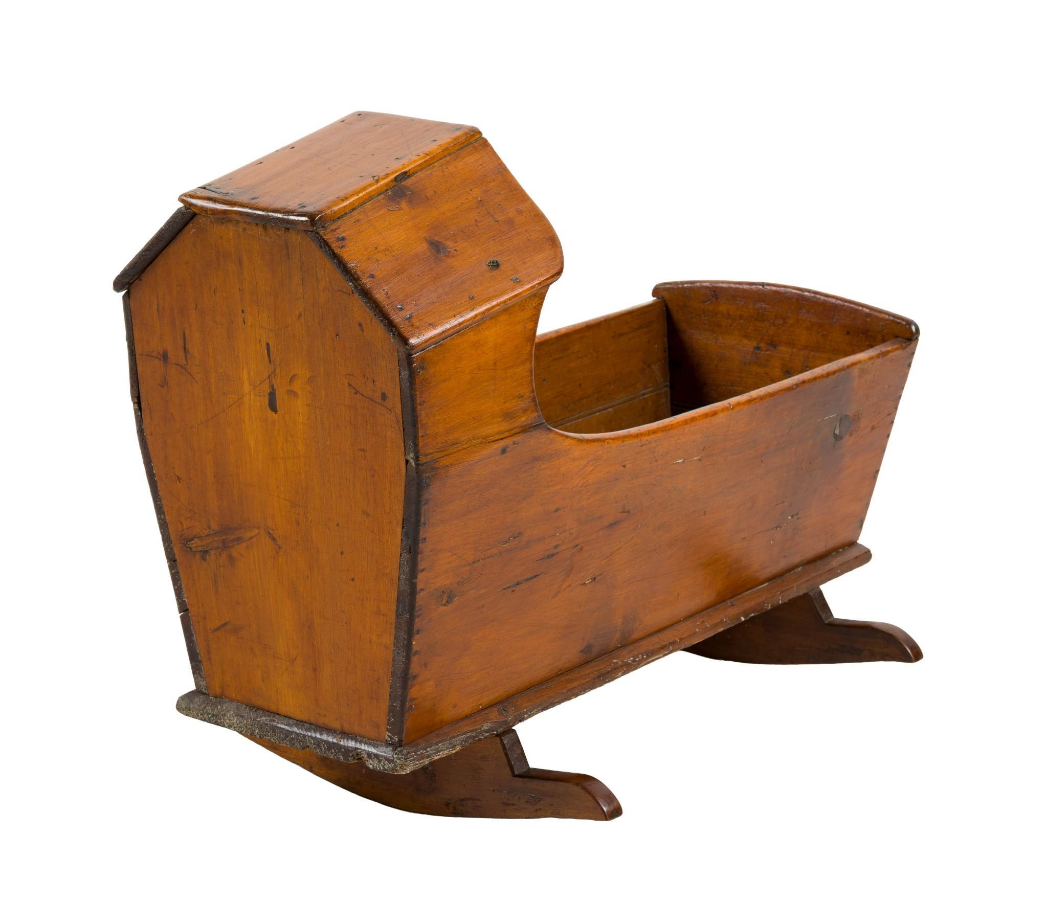 (Gilded Age Era) Antique Wood Cradle