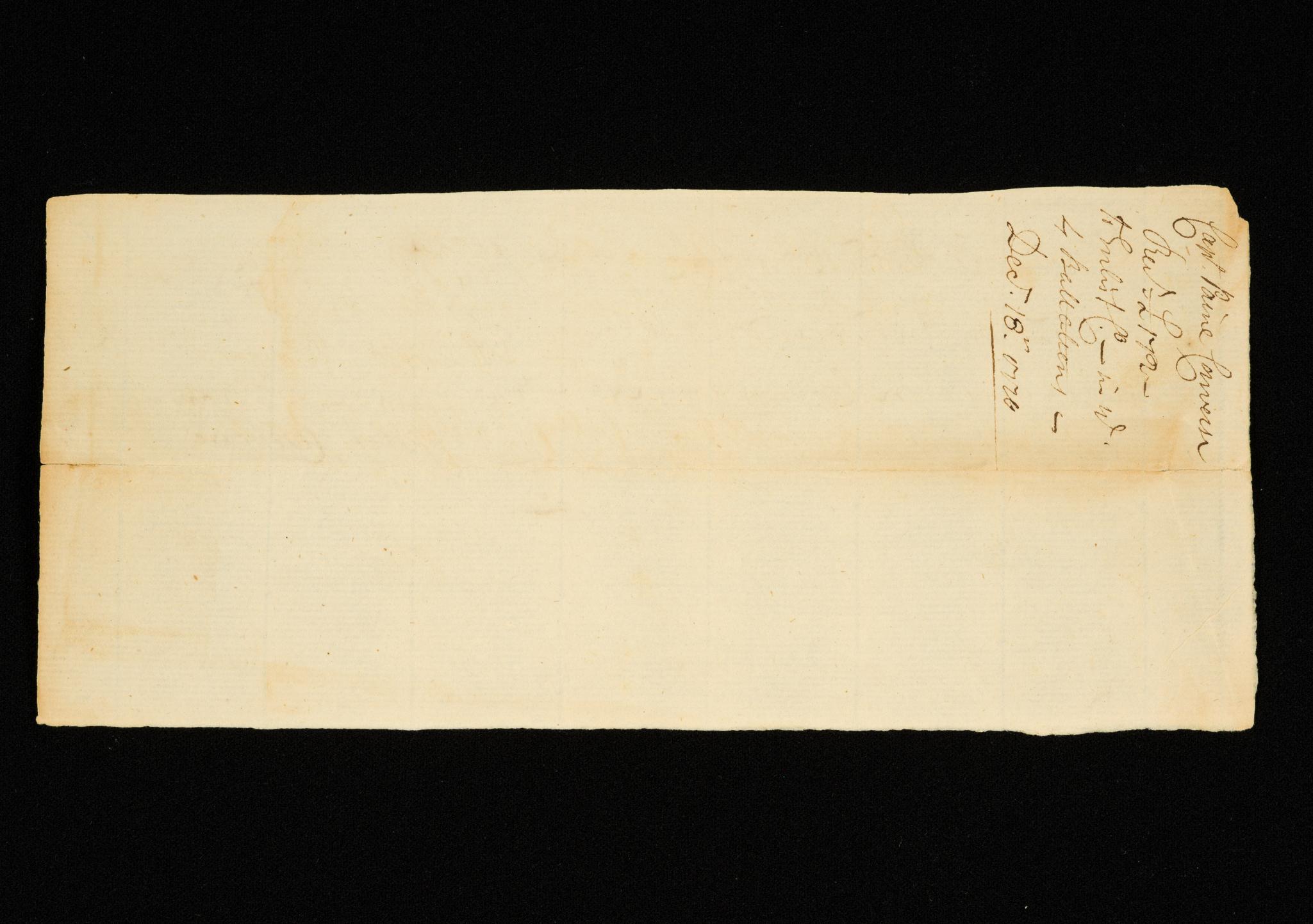 (Revolutionary-Era) Pay Table Document