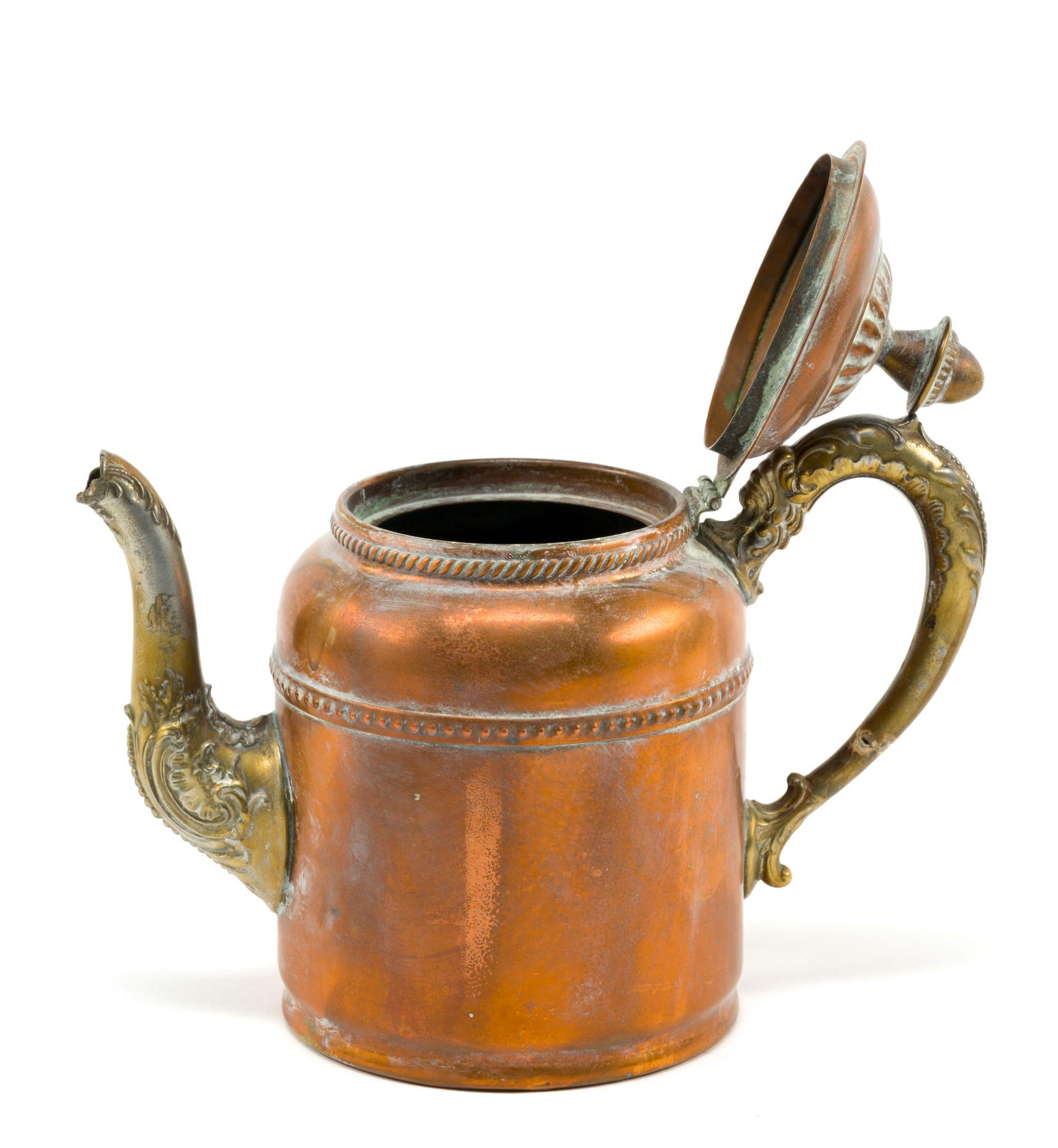 (Gilded Age) 2 Antique Copper Kettles