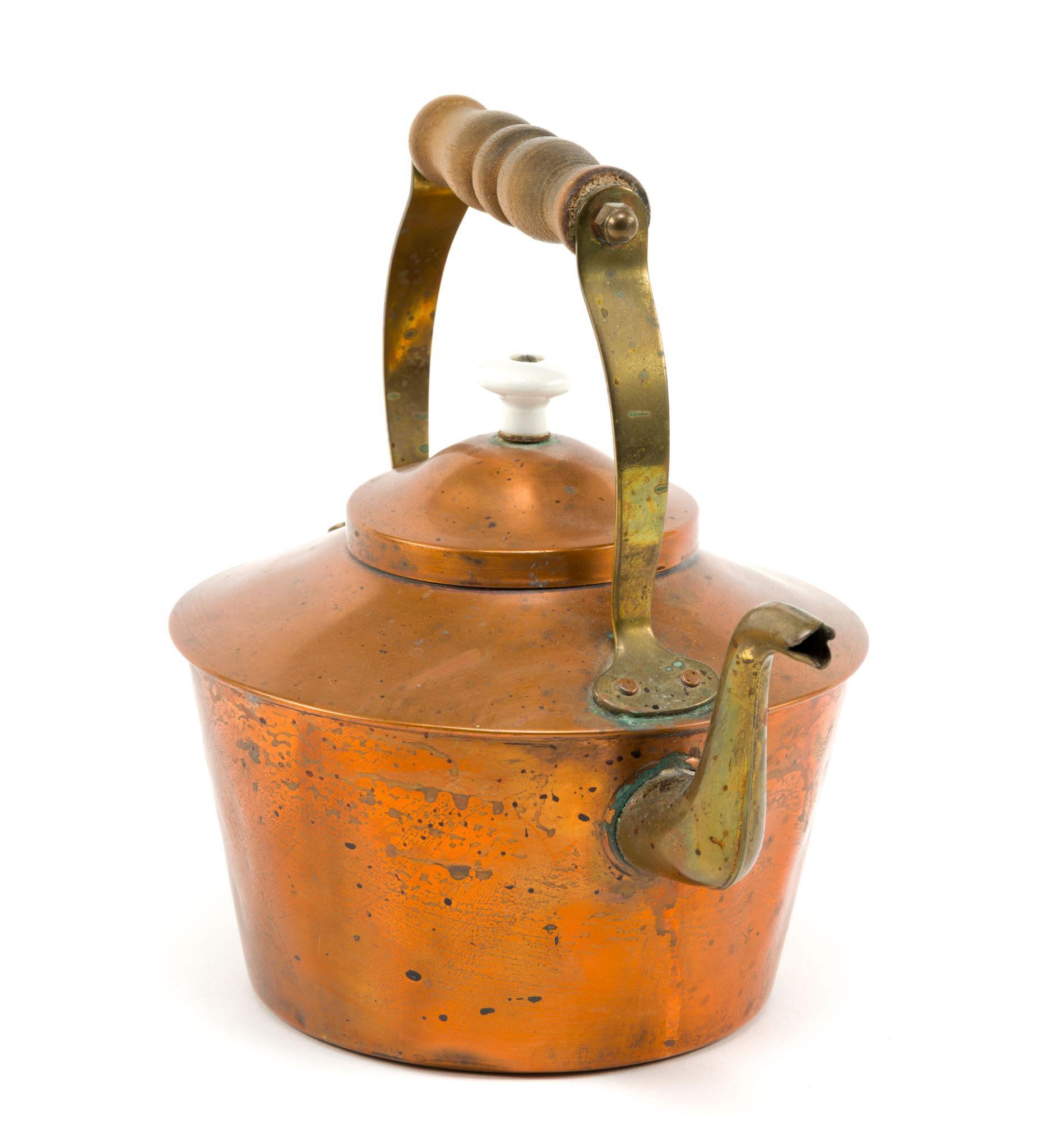 (Gilded Age) 2 Antique Copper Kettles