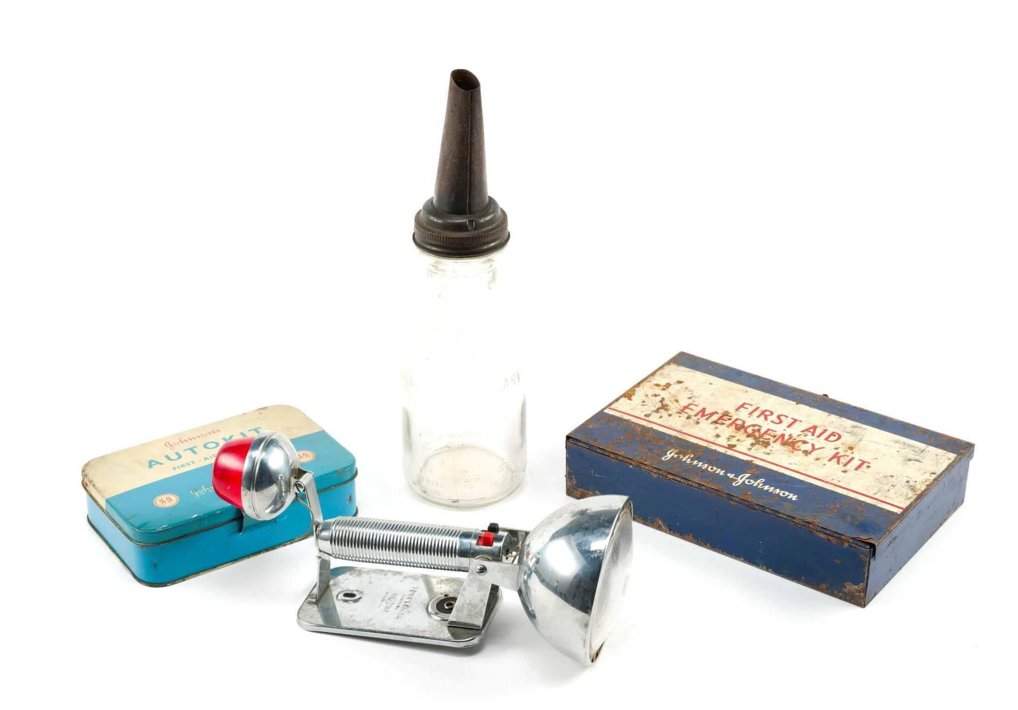 (Postwar Era) 4 Antique Car Items