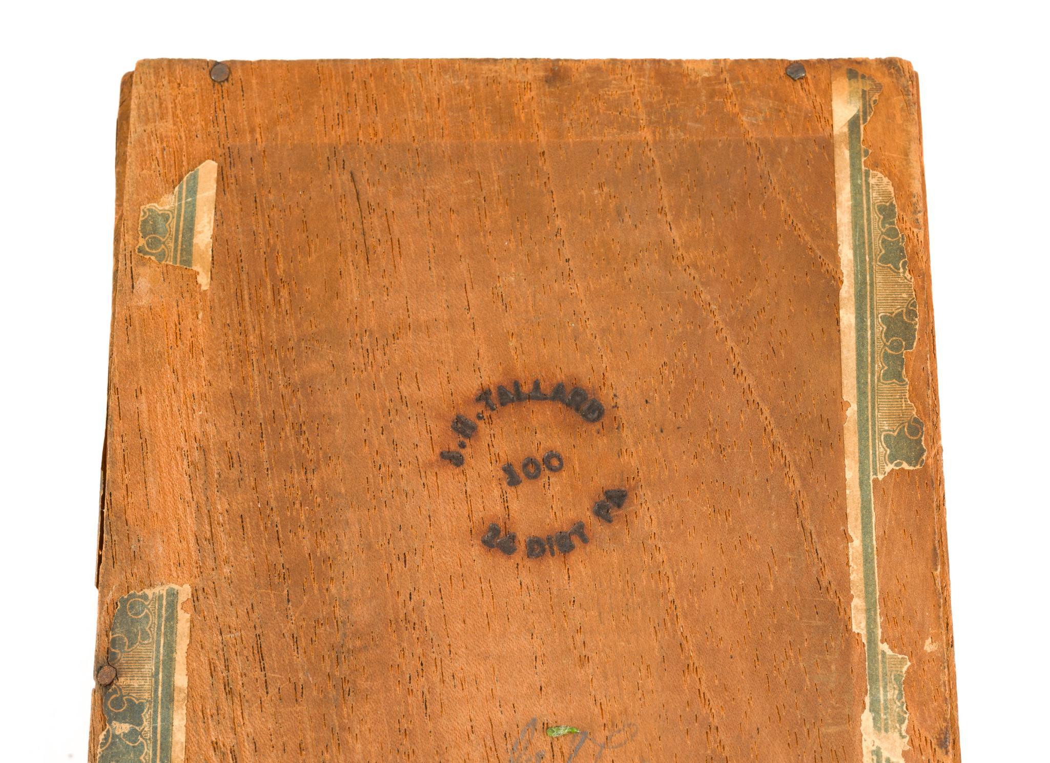 (Reconstruction Era) J.H. Tallard Cigar Box