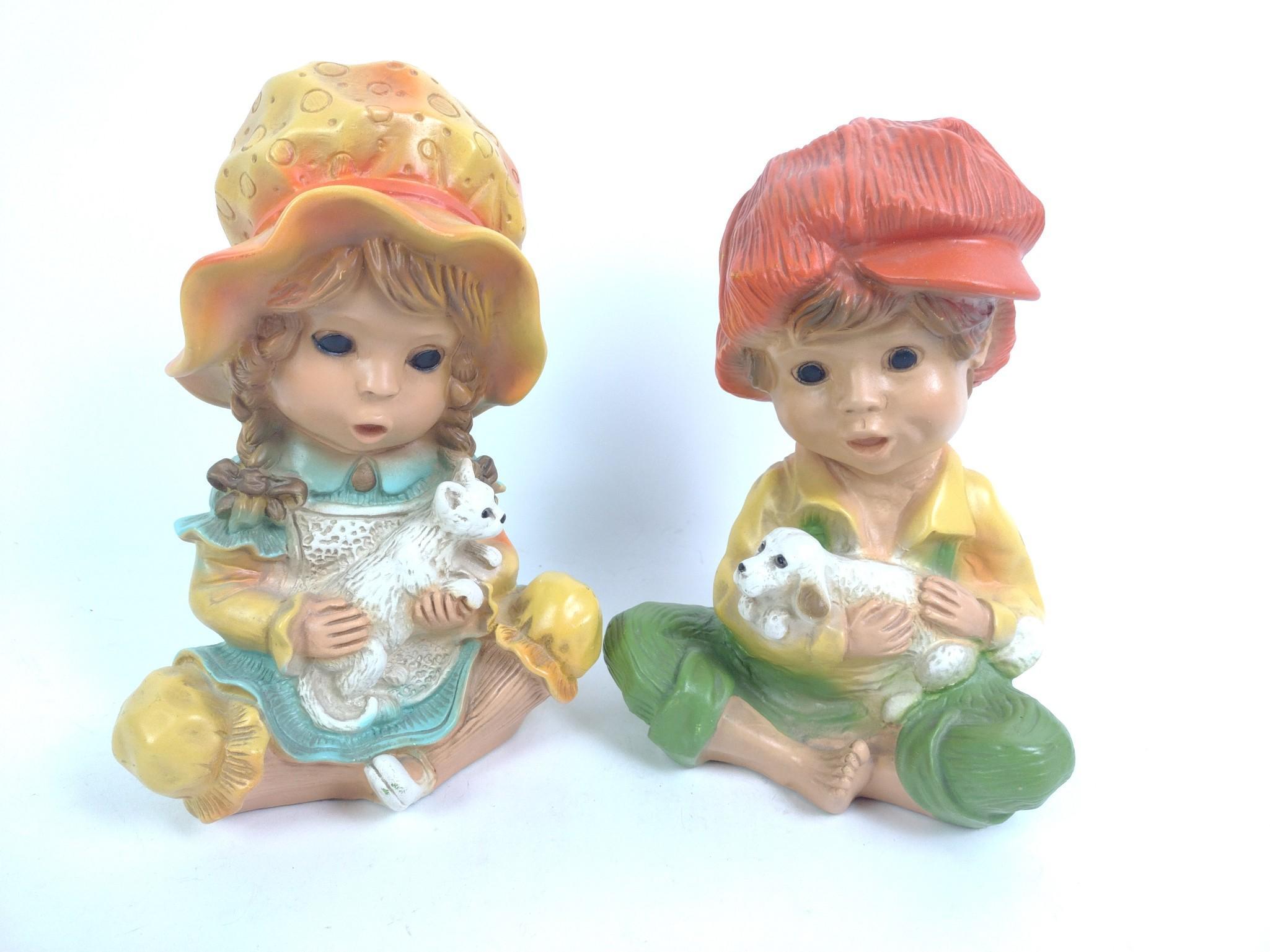 Dolls Incl. Chalkware, Porcelain, Accessories