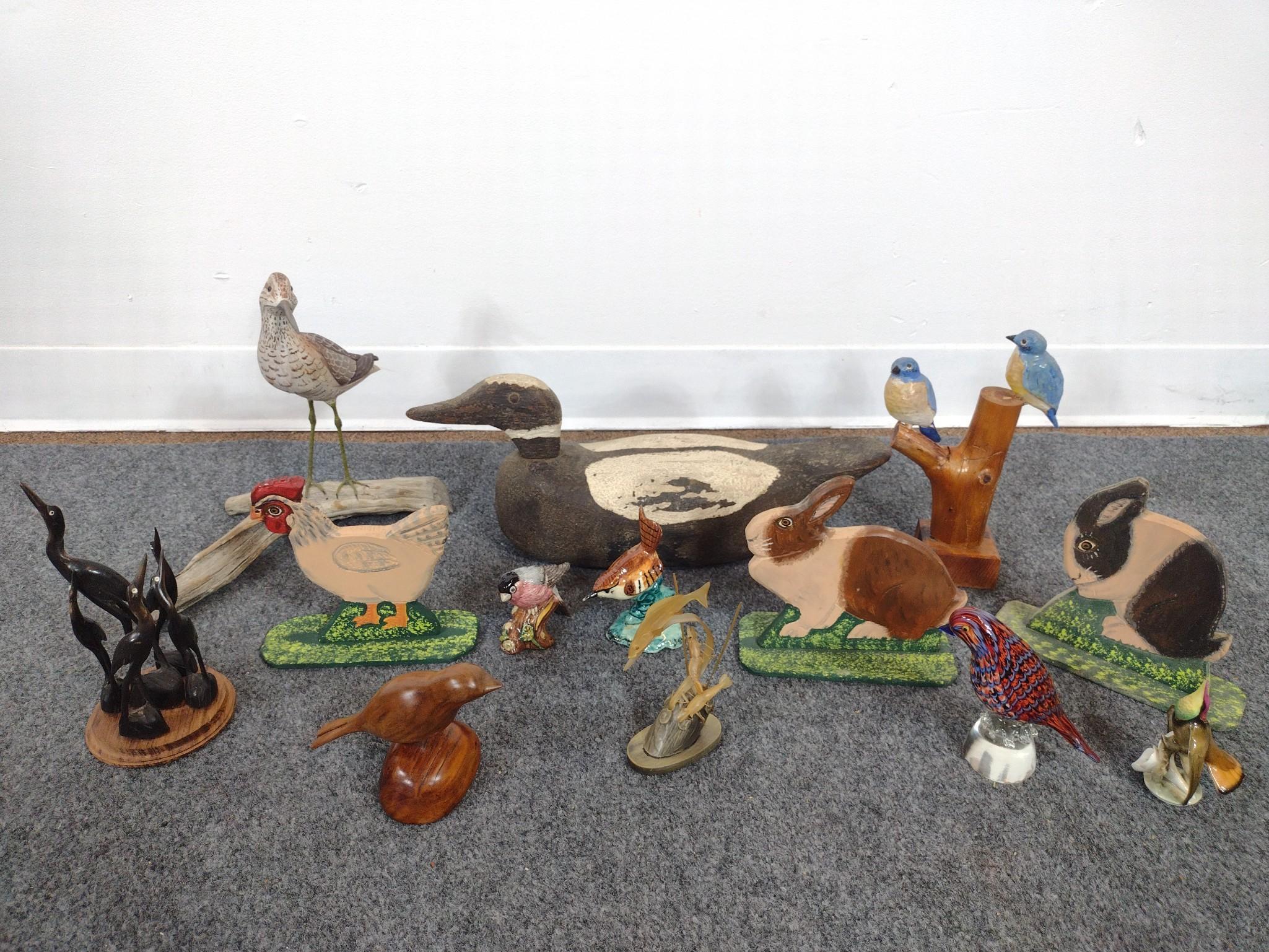Decoy, Shore Bird, Animal Figures and Folk Art