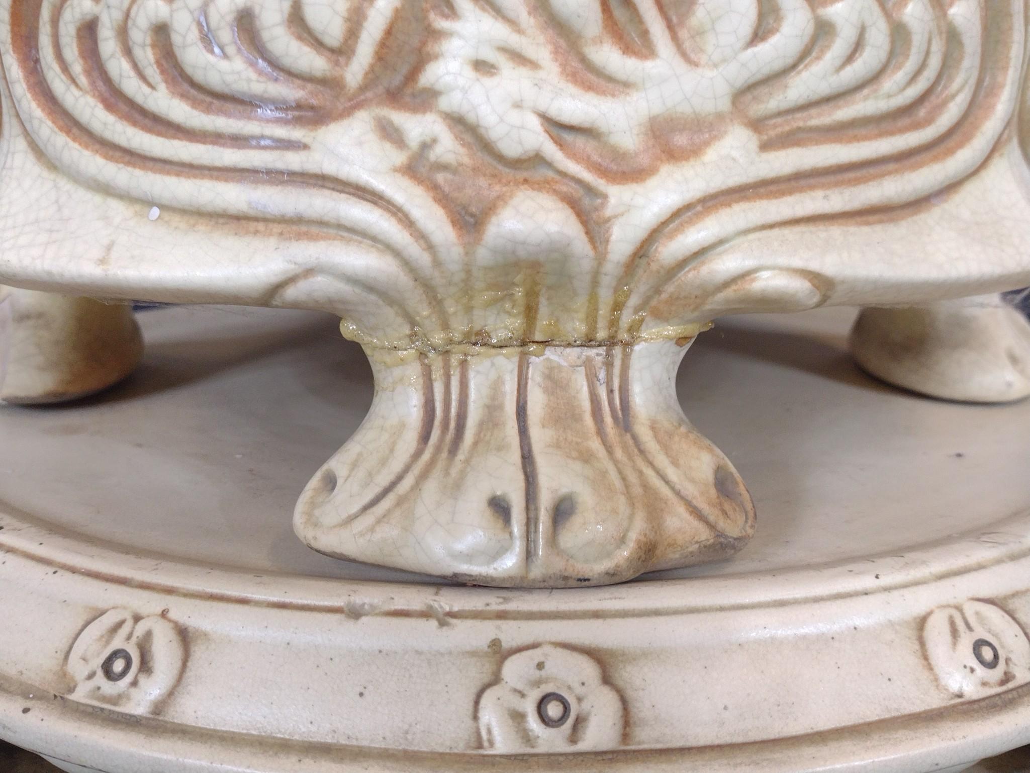 Weller Art Nouveau Jardiniere & Pedestal