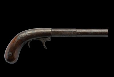 Bacon & Co. Underhammer Pistol, .34 Cal. Serial No. NSN Bacon Underhammer single shot pistol 