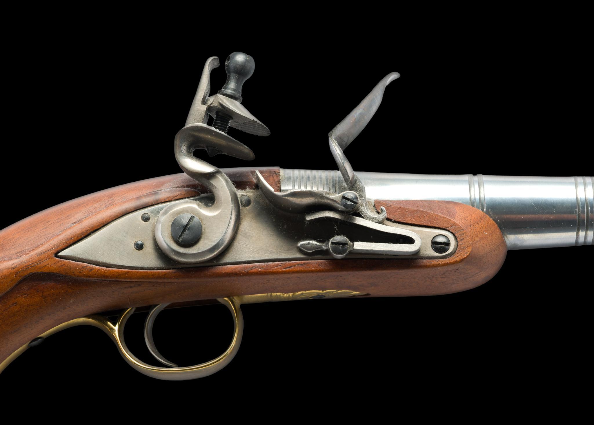 David Pedersoli Queen Anne Flintlock Pistol Reproduction, .50 Cal.