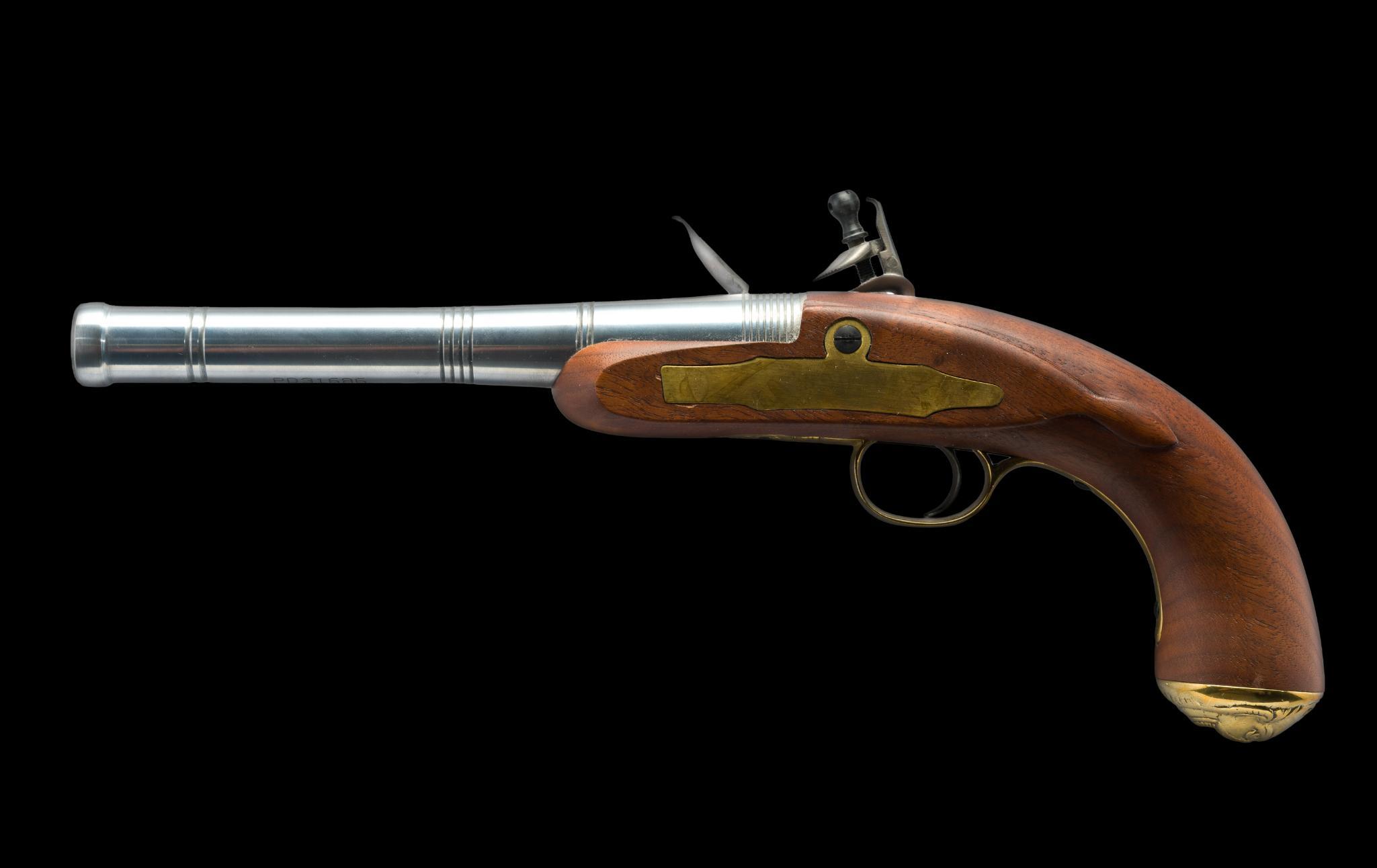 David Pedersoli Queen Anne Flintlock Pistol Reproduction, .50 Cal.
