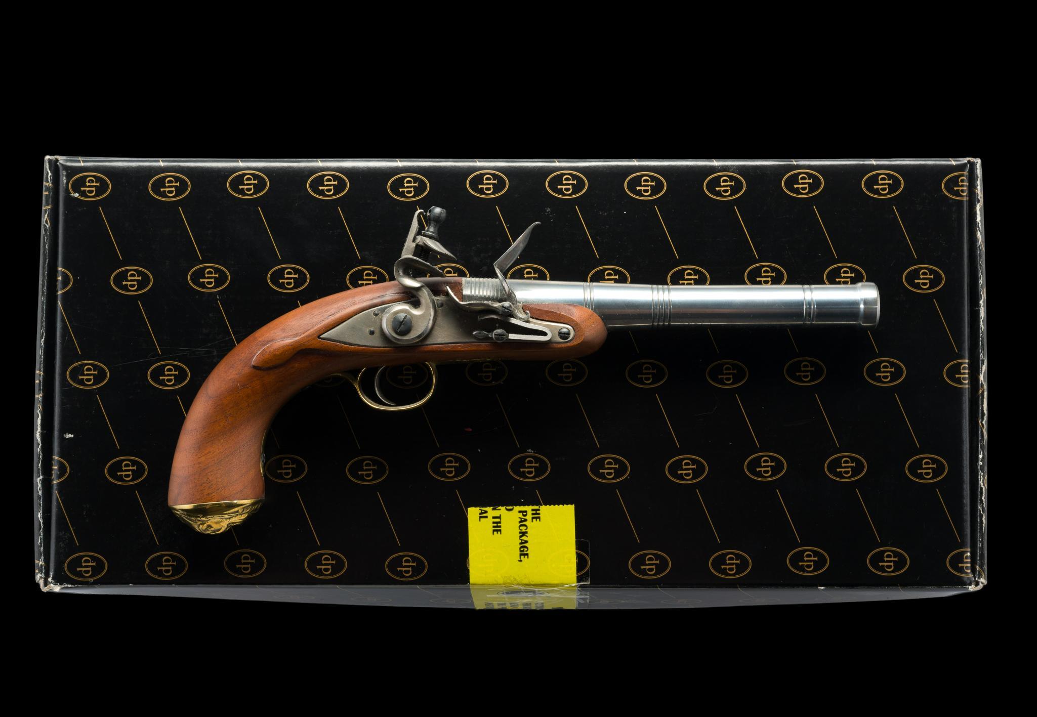 David Pedersoli Queen Anne Flintlock Pistol Reproduction, .50 Cal.