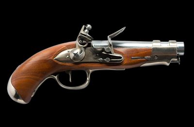 Reproduction IX de Gendarmerie Flintlock Pistol, Cal. 15.2 mm. Serial No. NB02995 Modern 