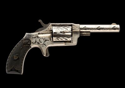 Hopkins & Allen Blue Jacket #2 Single Action Revolver, Cal. 32 Rim Fire. Serial No. 414 This 