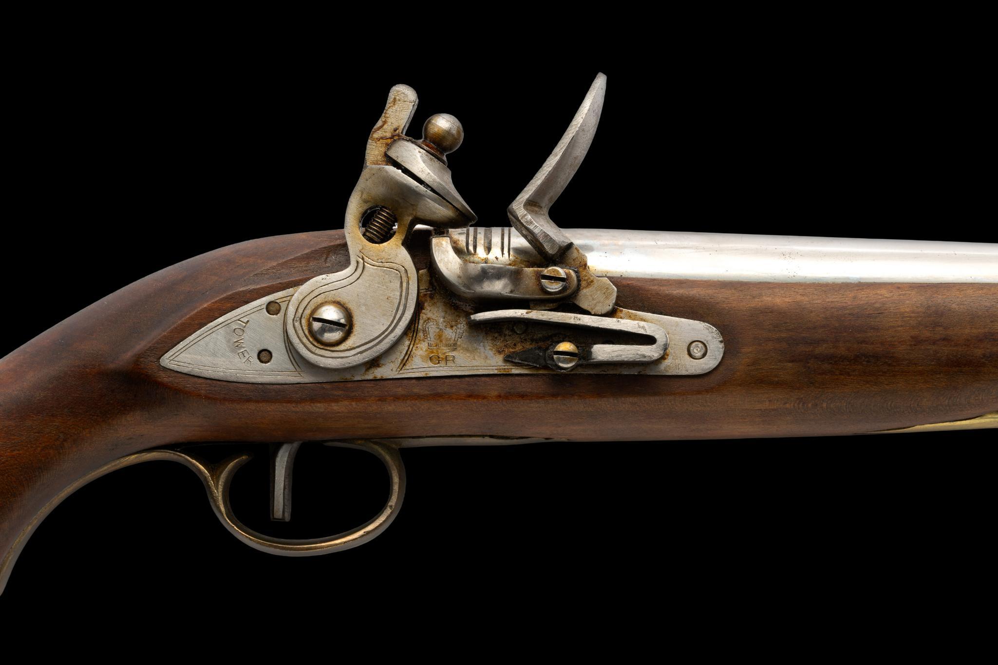 Japanese Reproduction Flinklock Pistol, approx 20 ga.