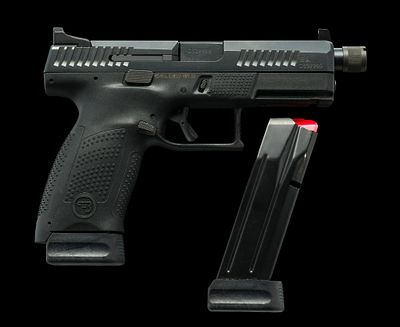 CZ P-10C Semi-Auto Pistol, Cal. 9mm Luger. The CZ P-10C is a contemporary 9mm caliber 