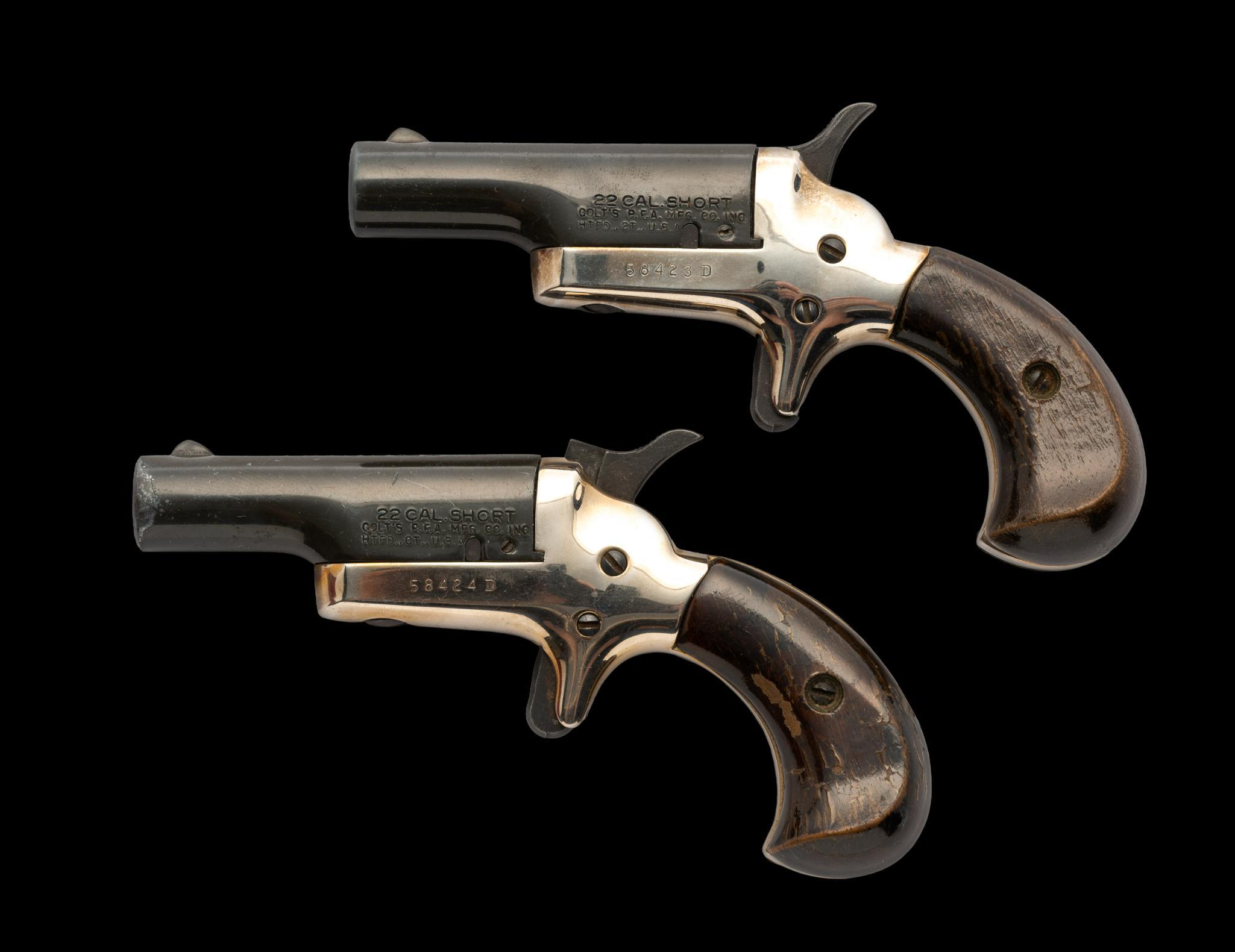 Cased Set of Two Colt "Lord" Derringers, Cal. 22 Short
