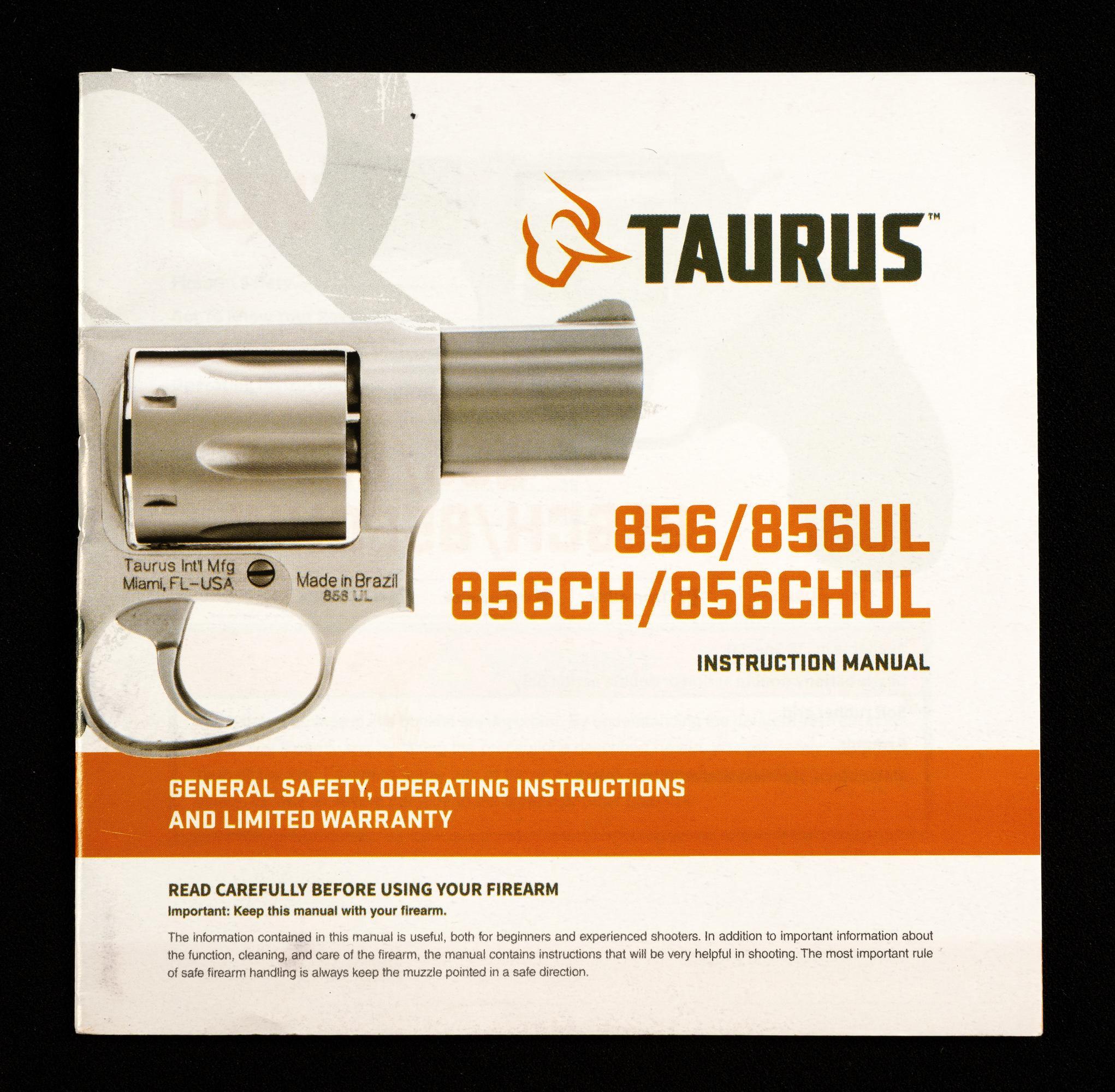Taurus Model 856 Double Action Revolver, Cal. 38 Special