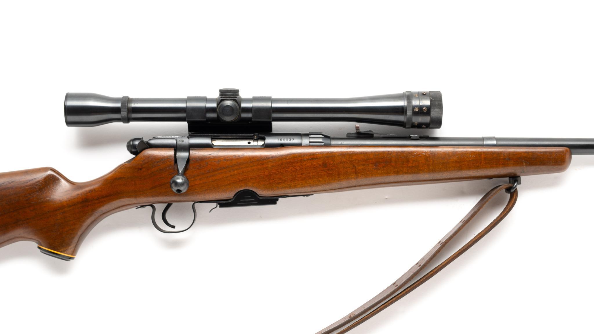 Savage Model 340D Bolt Action Rifle w/ Scope, Cal. .22 Rem.