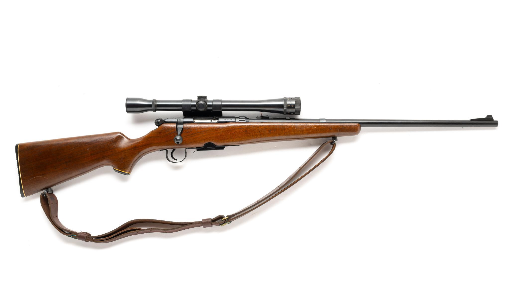 Savage Model 340D Bolt Action Rifle w/ Scope, Cal. .22 Rem.