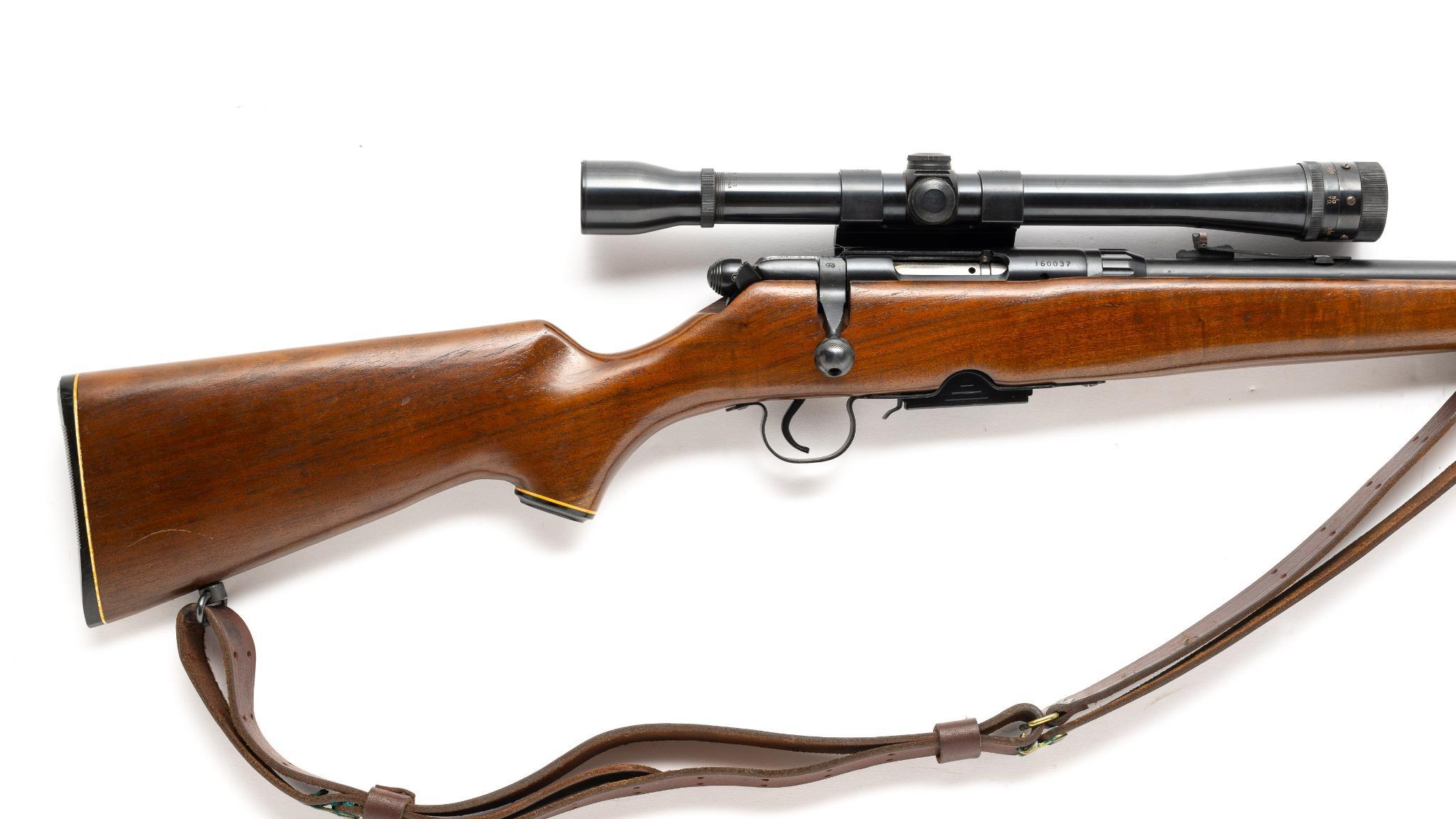 Savage Model 340D Bolt Action Rifle w/ Scope, Cal. .22 Rem.