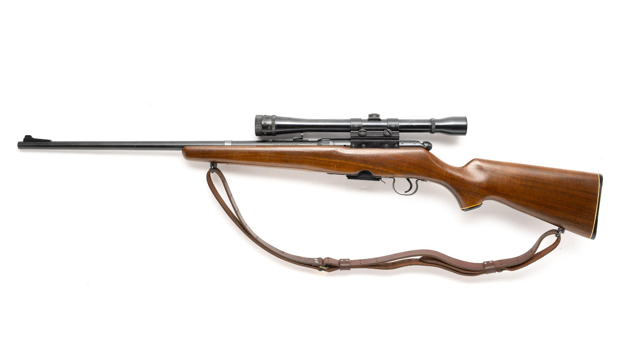 Savage Model 340D Bolt Action Rifle w/ Scope, Cal. .22 Rem.